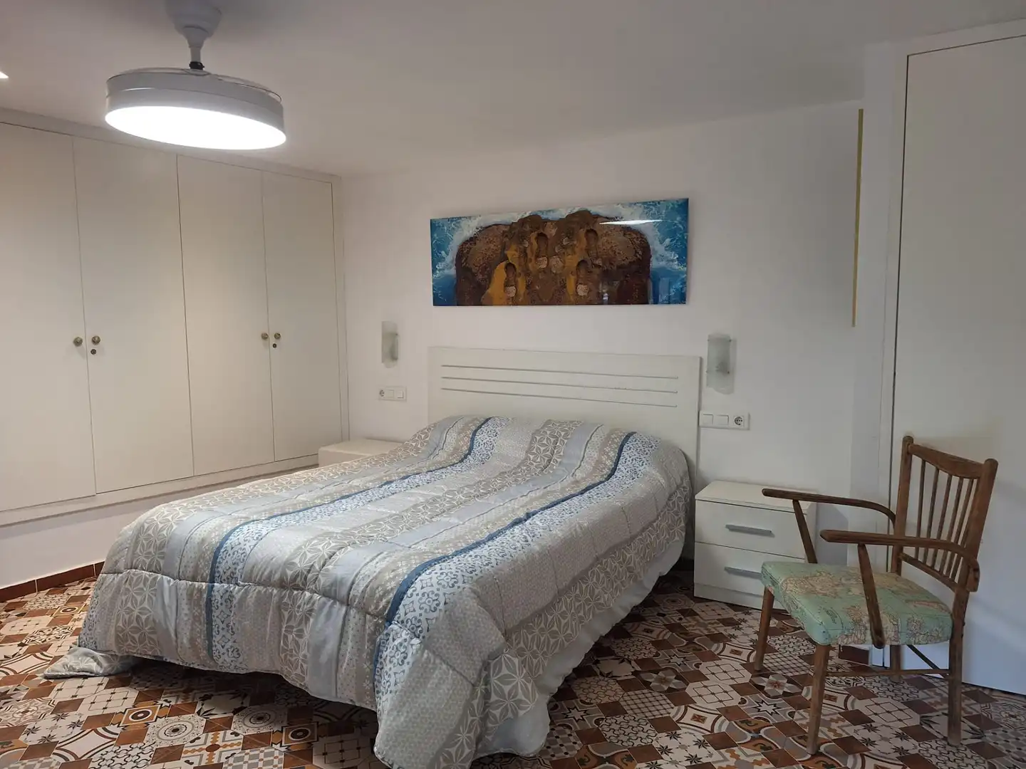 Dormitori de Finca rústica en venda en Alfara de la Baronia amb Aire condicionat, Jardí privat i Moblat