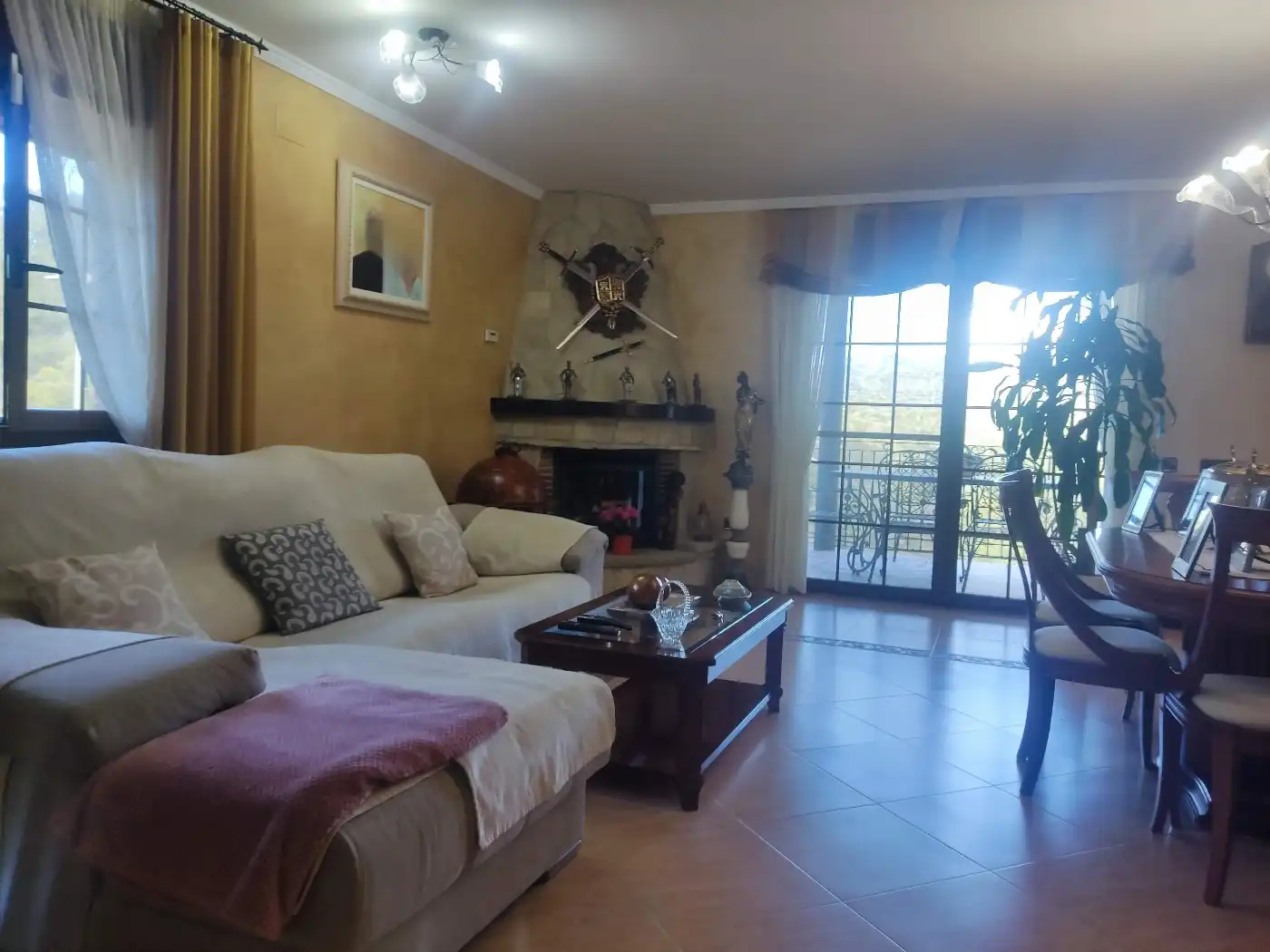 Sala de estar de Casa o chalet en venta en Riudecanyes con Aire acondicionado, Jardín privado y Terraza