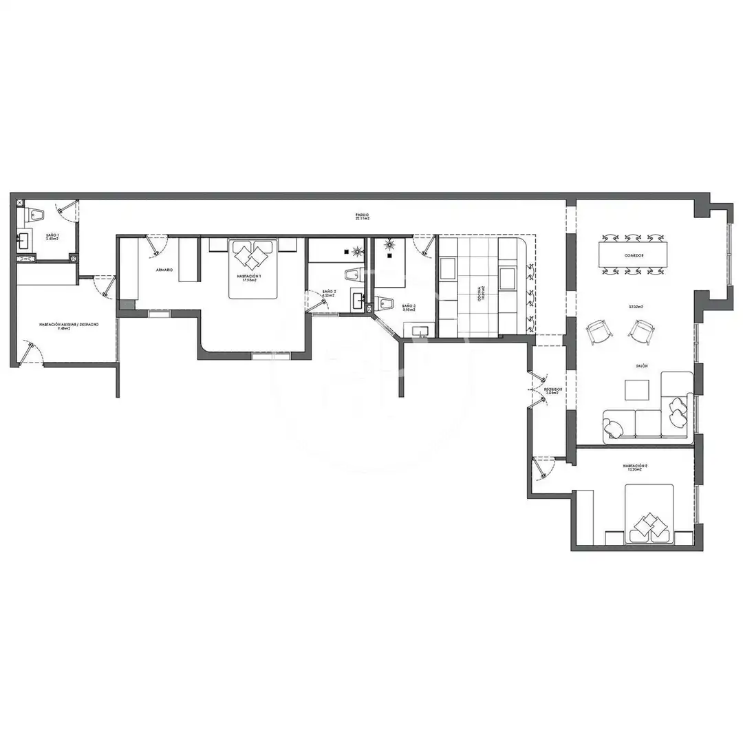 Wohnung zum Verkauf in Madrid mit Klimaanlage, Heizung und Abstellraum