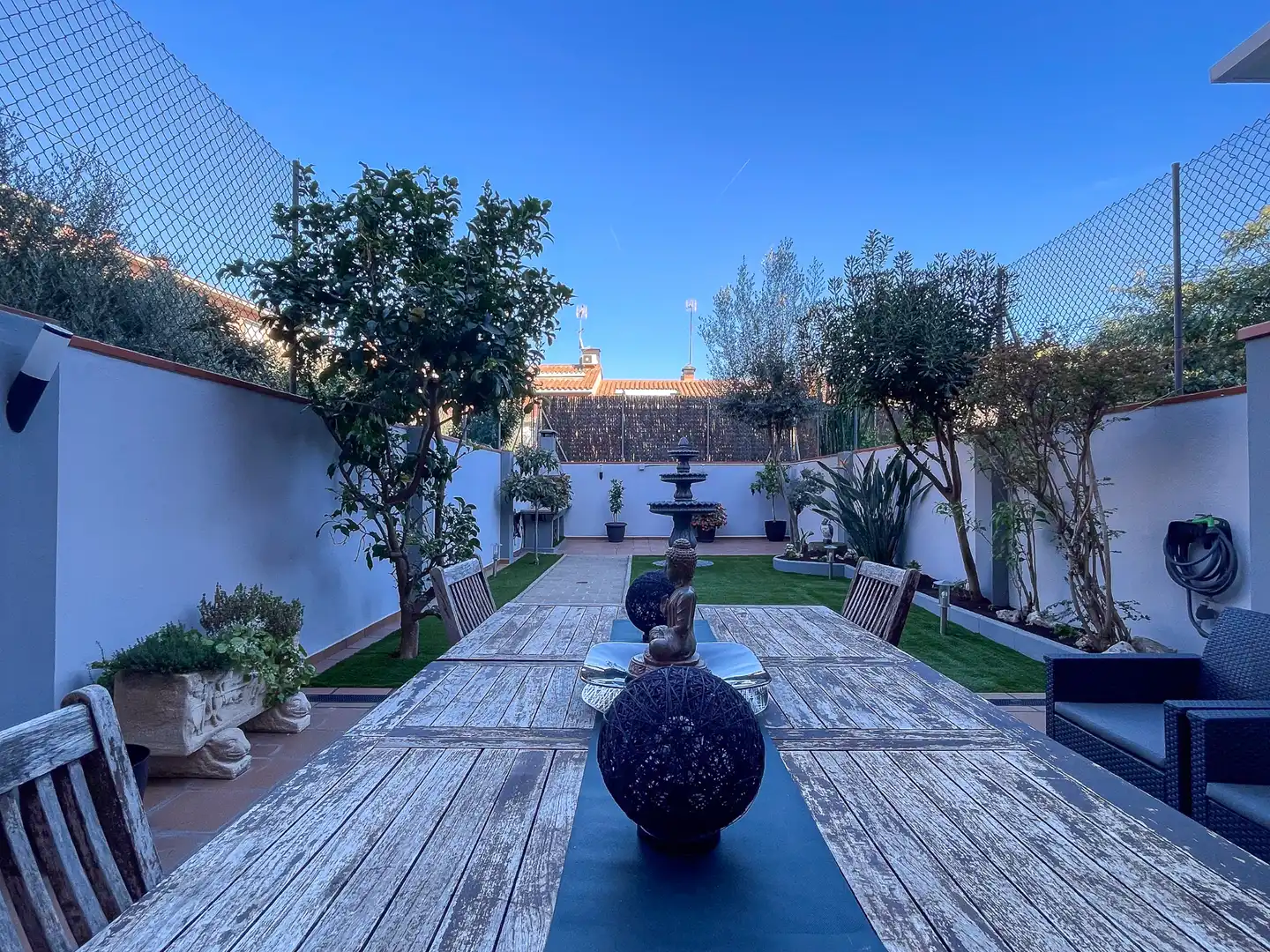 Terraza de Casa adosada en venta en Mataró con Aire acondicionado, Calefacción y Jardín privado