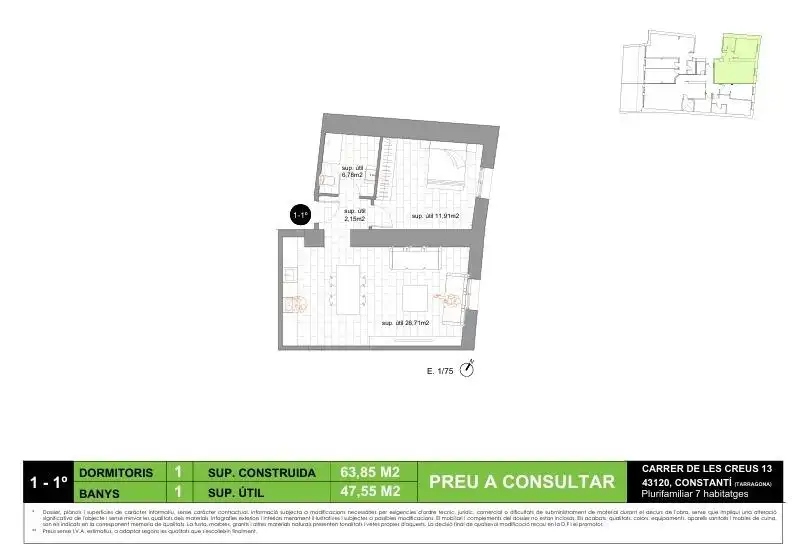 Flat with lift for sale in Carrer CREUS DE LES 13, imagen 15