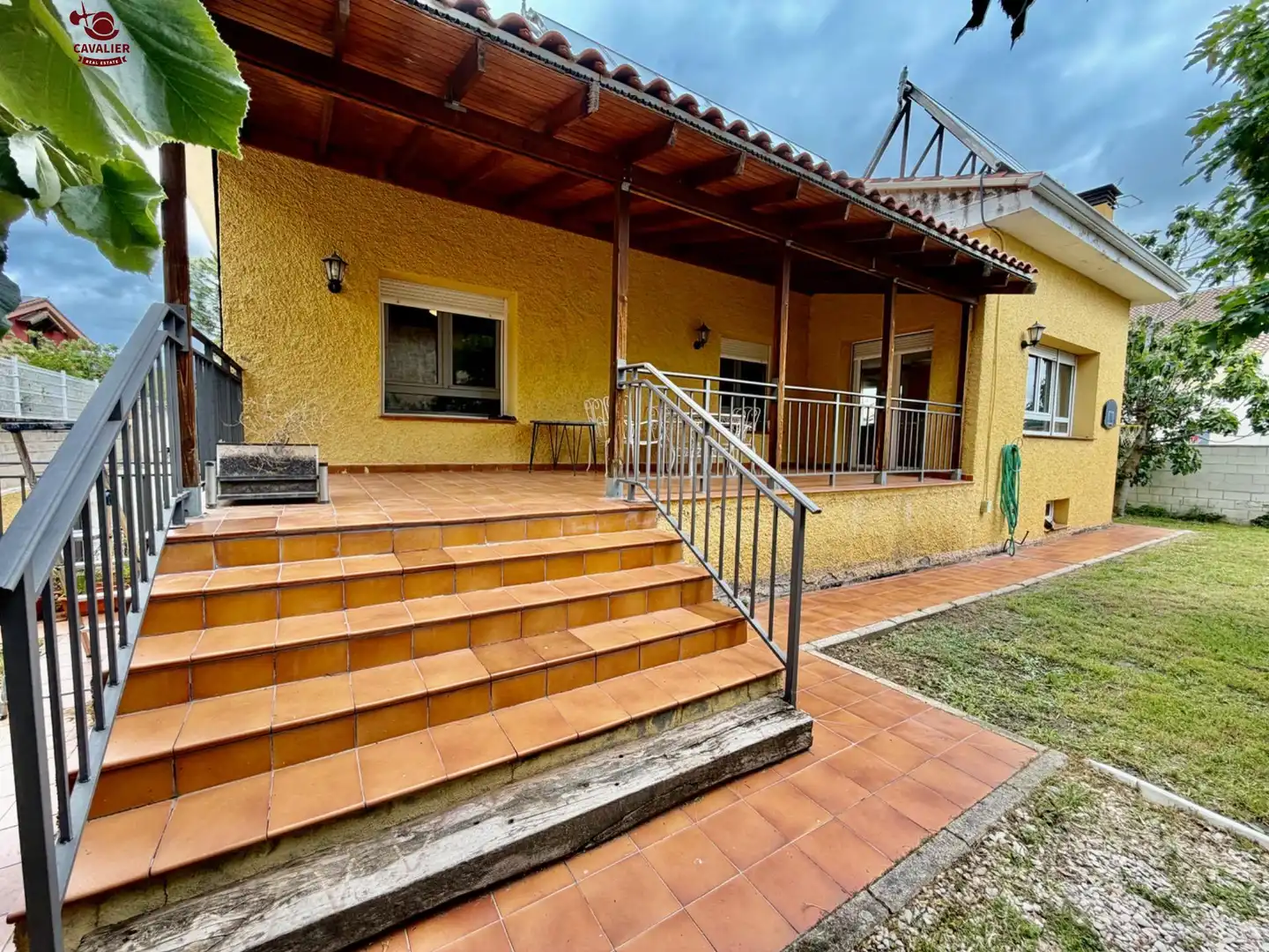 Terraza de Casa o chalet en venta en Guadarrama con Calefacción, Jardín privado y Terraza