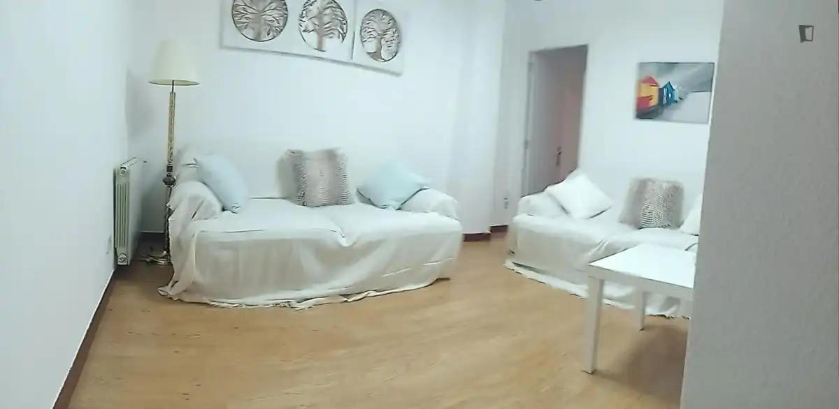 Living room of Apartments for rent in Madrid  with Air Conditioner, Heating and Furnished