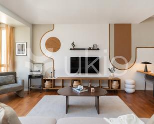 Living room of Apartment to rent in  Madrid Capital  with Air Conditioner, Heating and Furnished