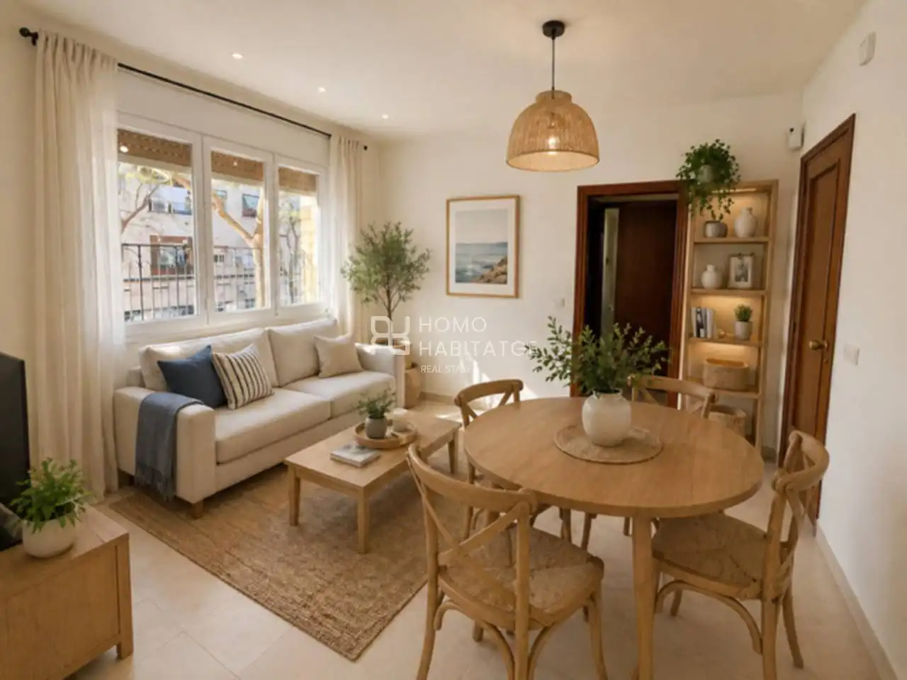 Sala de estar de Piso en venta en Sabadell con Alarma