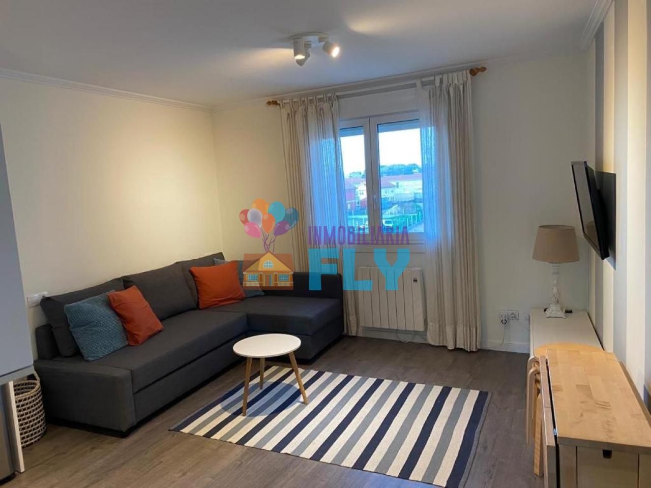 Wohnzimmer von Wohnungen miete in Baiona mit Heizung und Möbliert