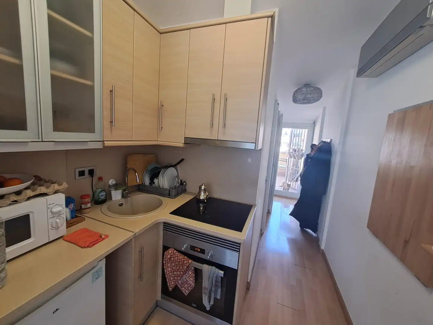 Cocina de Piso en venta en Mataró con Aire acondicionado, Parquet y Terraza
