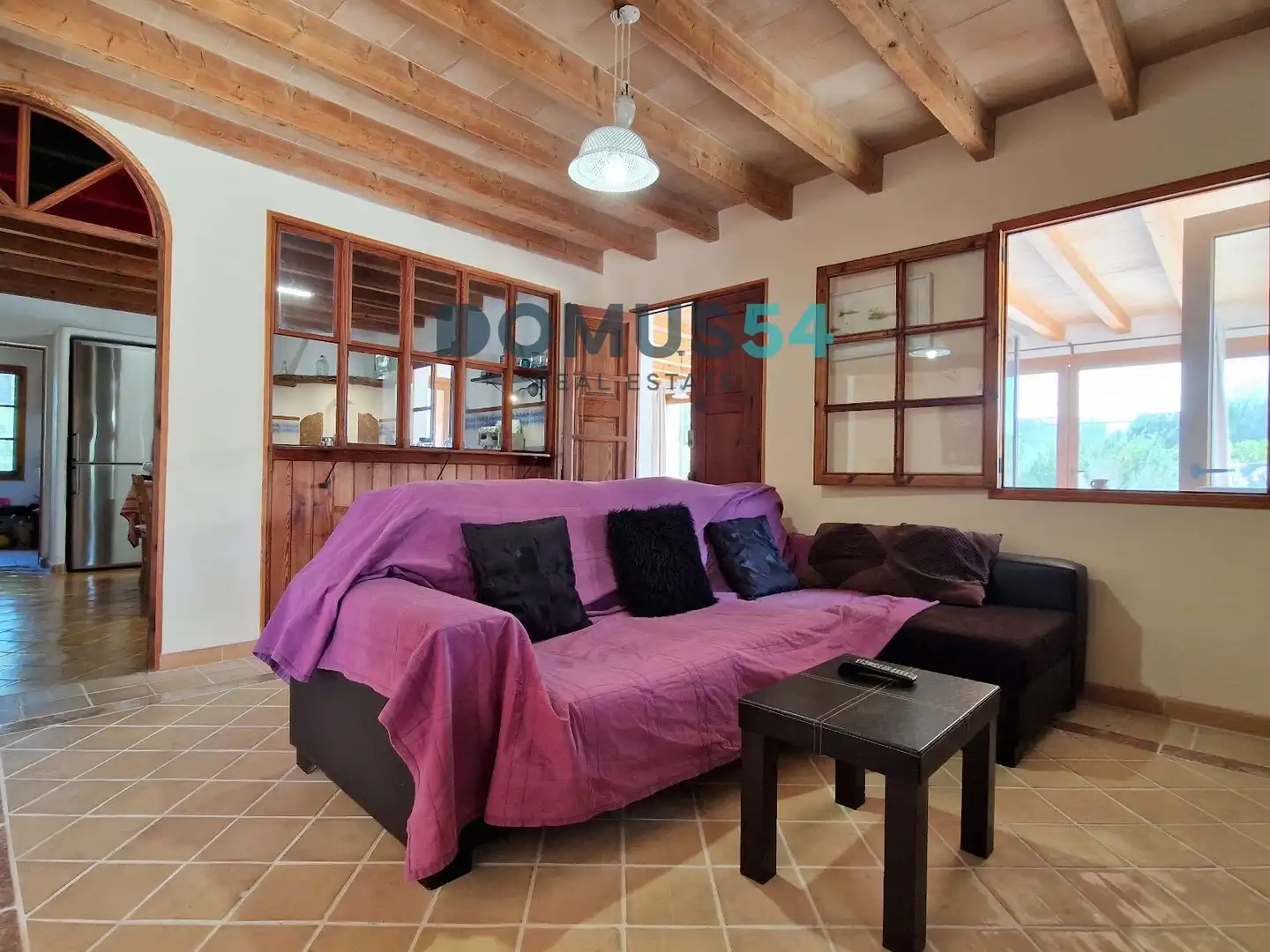 Living room of Country homes for sale in Pollença  with Air Conditioner, Heating and Swimming Pool