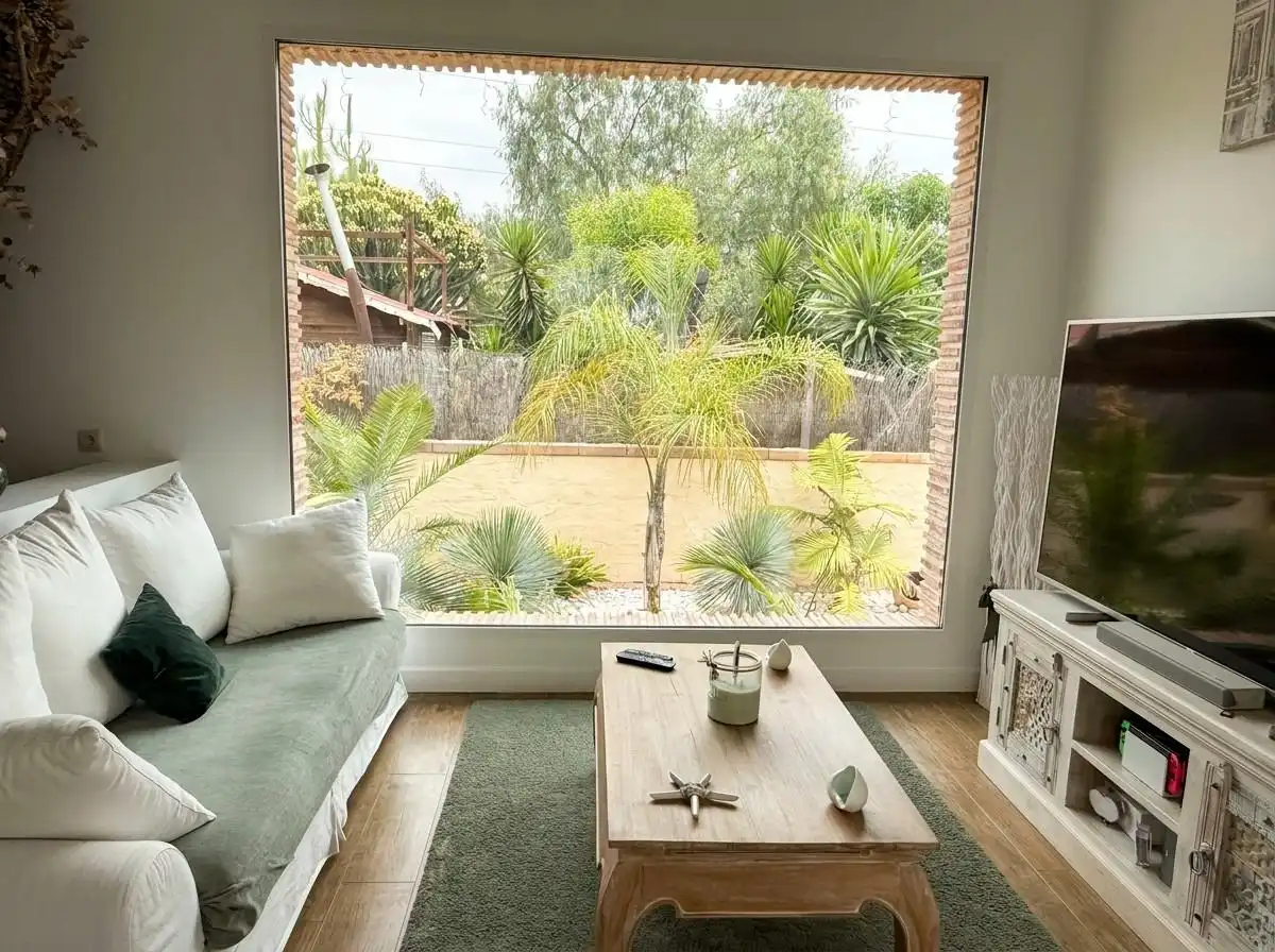 Sala de estar de Casa o chalet en venta en San Vicente del Raspeig / Sant Vicent del Raspeig con Aire acondicionado, Jardín privado y Terraza