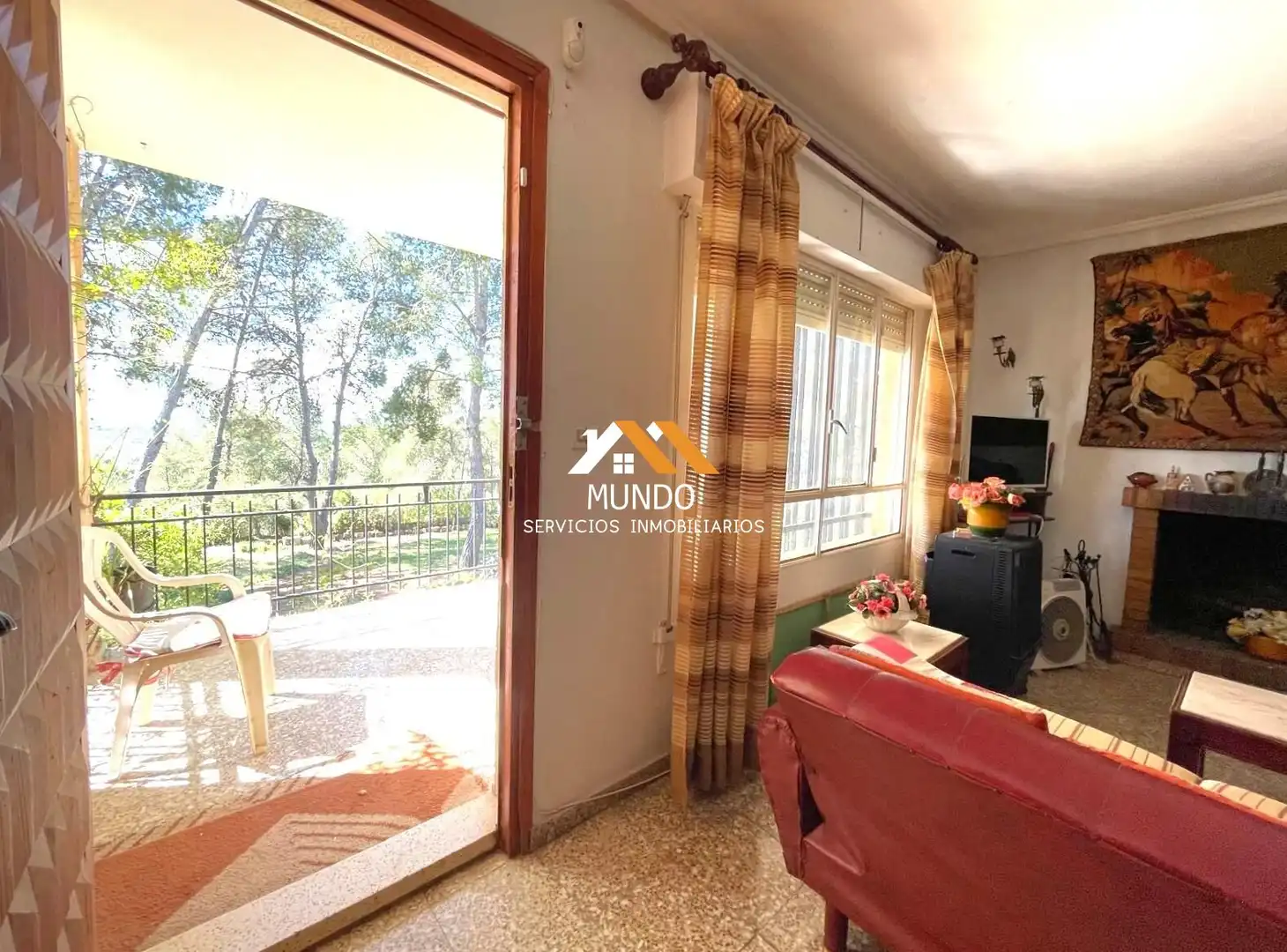 Sala de estar de Casa o chalet en venta en Olocau con Aire acondicionado, Jardín privado y Terraza