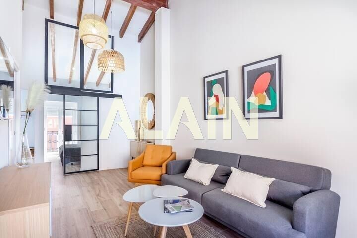 Sala d'estar de Pis en venda en  Valencia Capital amb Aire condicionat i Balcó