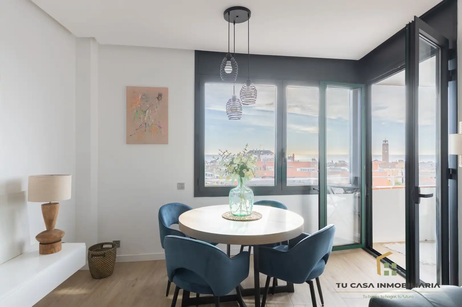 Esszimmer von Wohnung zum Verkauf in Badalona mit Klimaanlage und Heizung