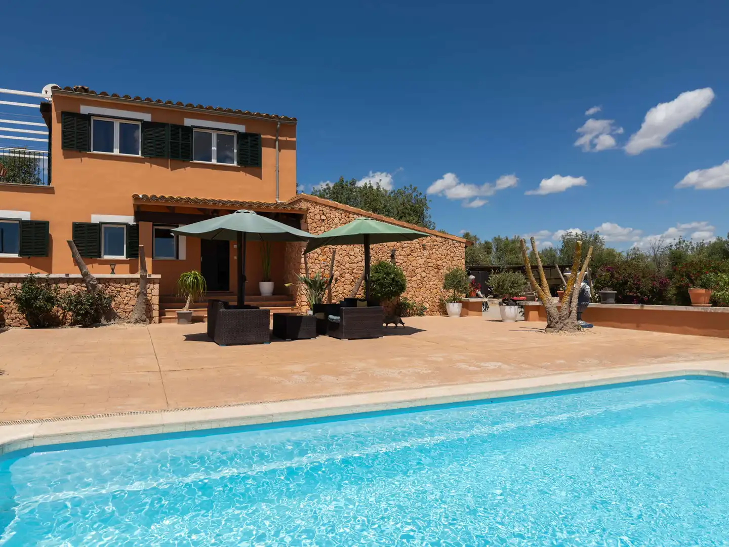 Piscina de Finca rústica en venda en Campos amb Aire condicionat, Calefacció i Terrassa