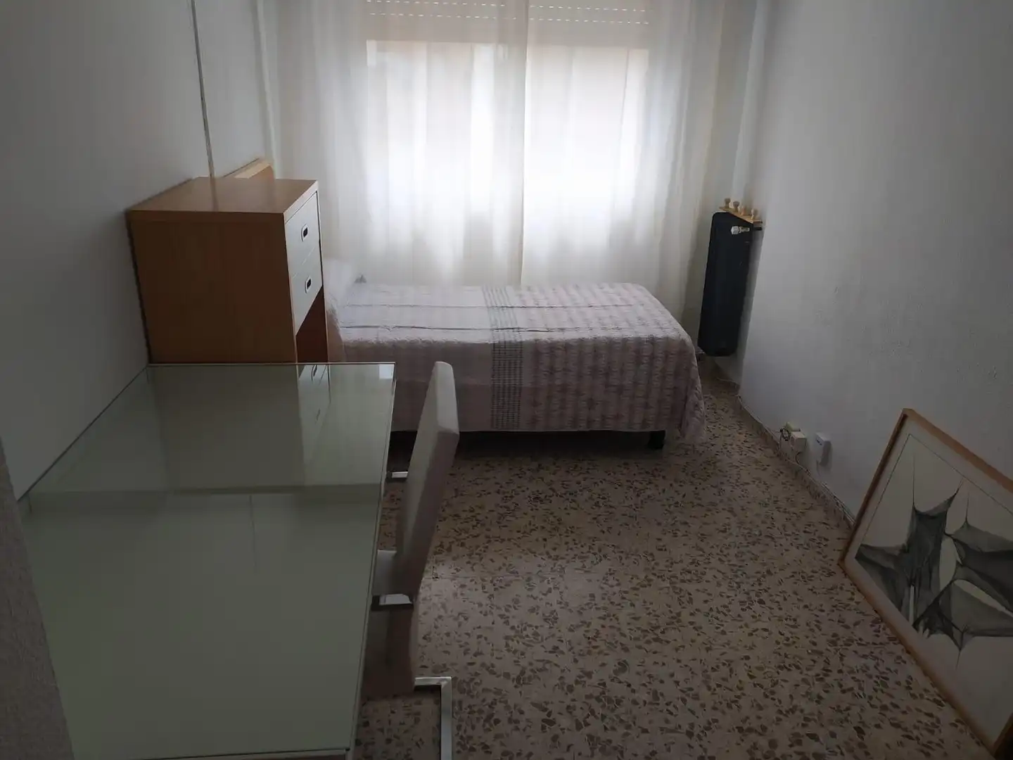 Bedroom of Flat for rent in Granada  with Heating, Furnished and Balcony