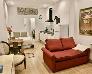 Living room of Study to share in  Madrid Capital  with Air Conditioner and Terrace