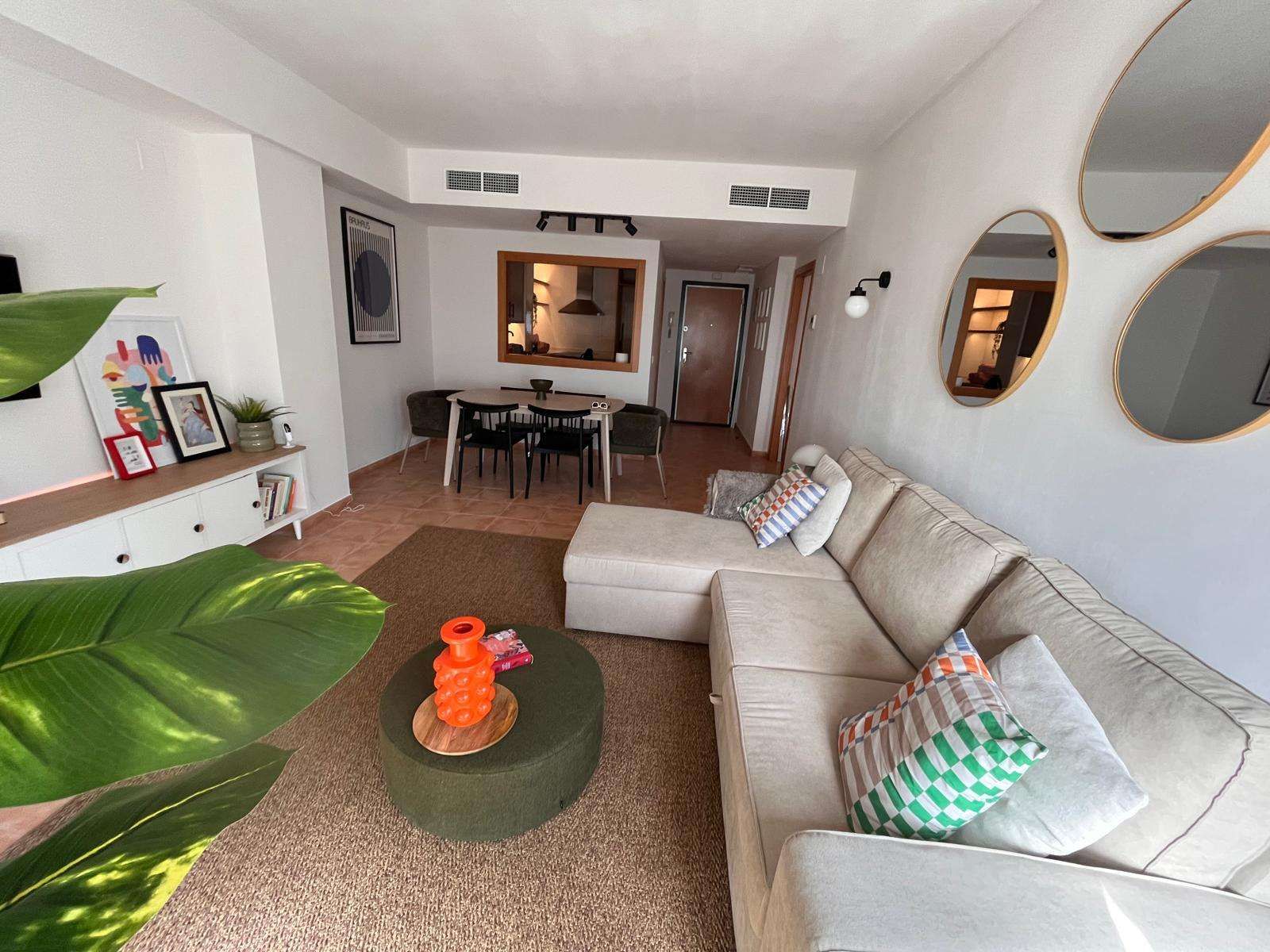 Living room of Study to share in Cullera  with Air Conditioner and Terrace