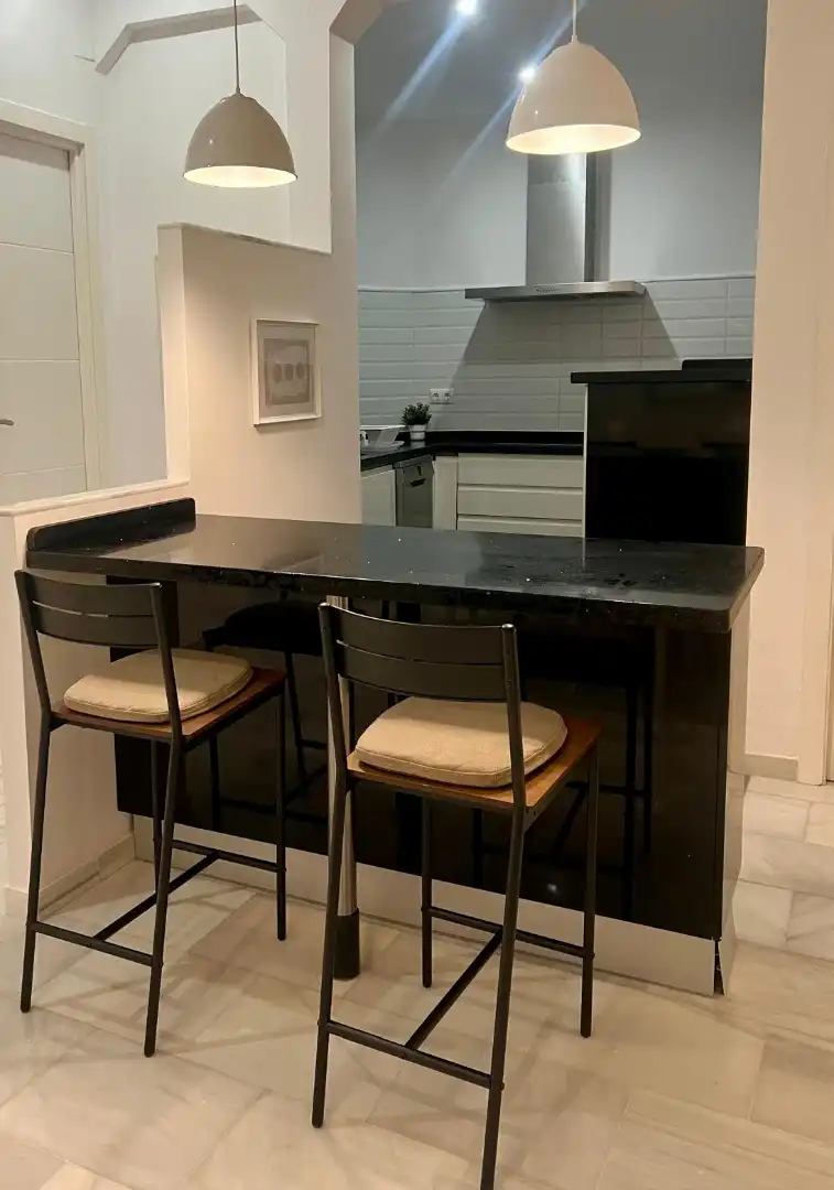 Kitchen of Flat for sale in Jerez de la Frontera  with Air Conditioner, Furnished and Balcony