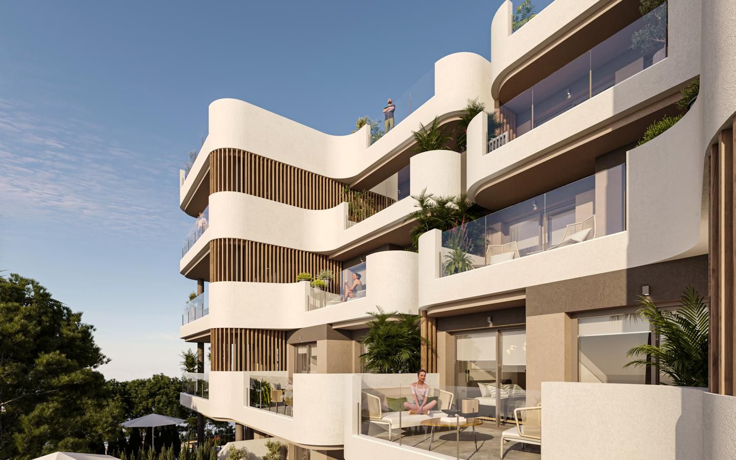 Vista exterior de Pis en venda en Capdepera amb Aire condicionat, Terrassa i Piscina
