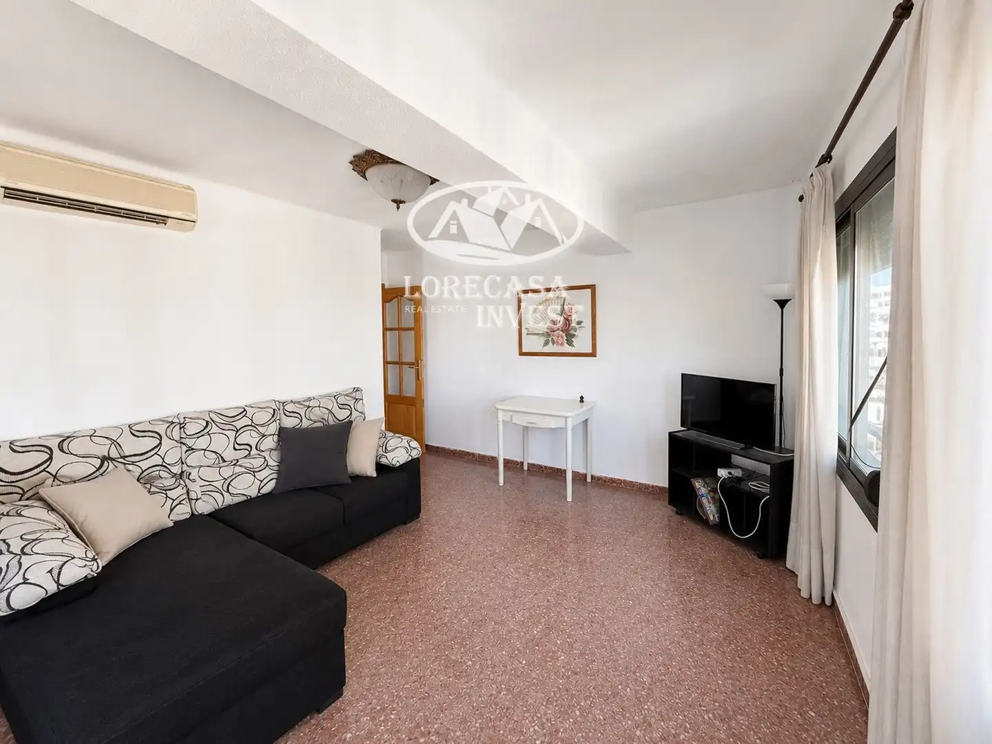 Living room of Flat for sale in  Palma de Mallorca  with Air Conditioner, Terrace and Furnished