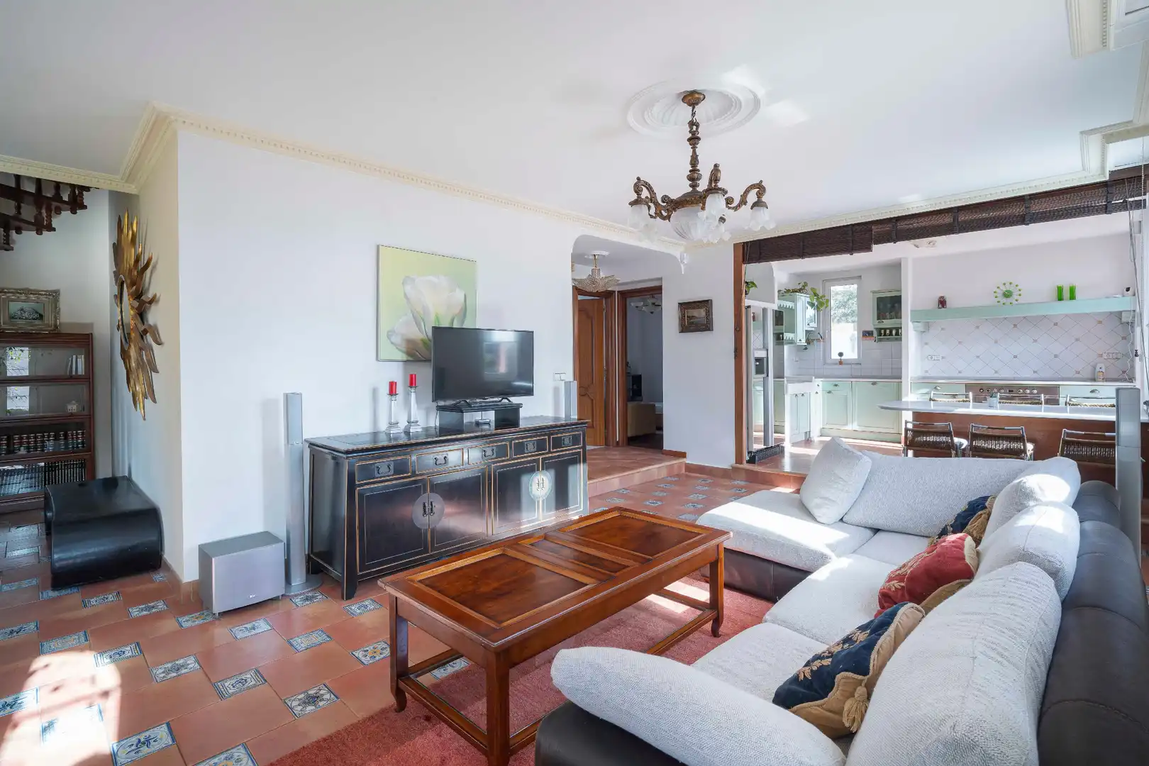 Sala de estar de Casa o chalet en venta en A Coruña Capital  con Calefacción, Jardín privado y Parquet