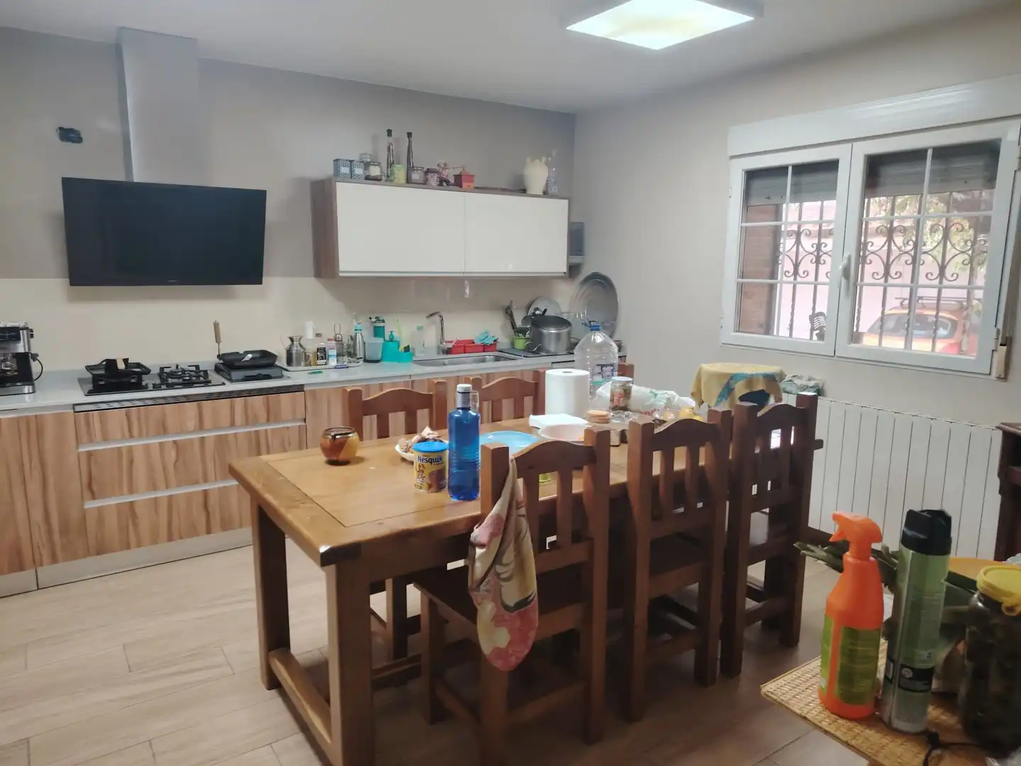 Kitchen of Houses for sale in Zaragoza  with Heating, Storage room and Swimming Pool