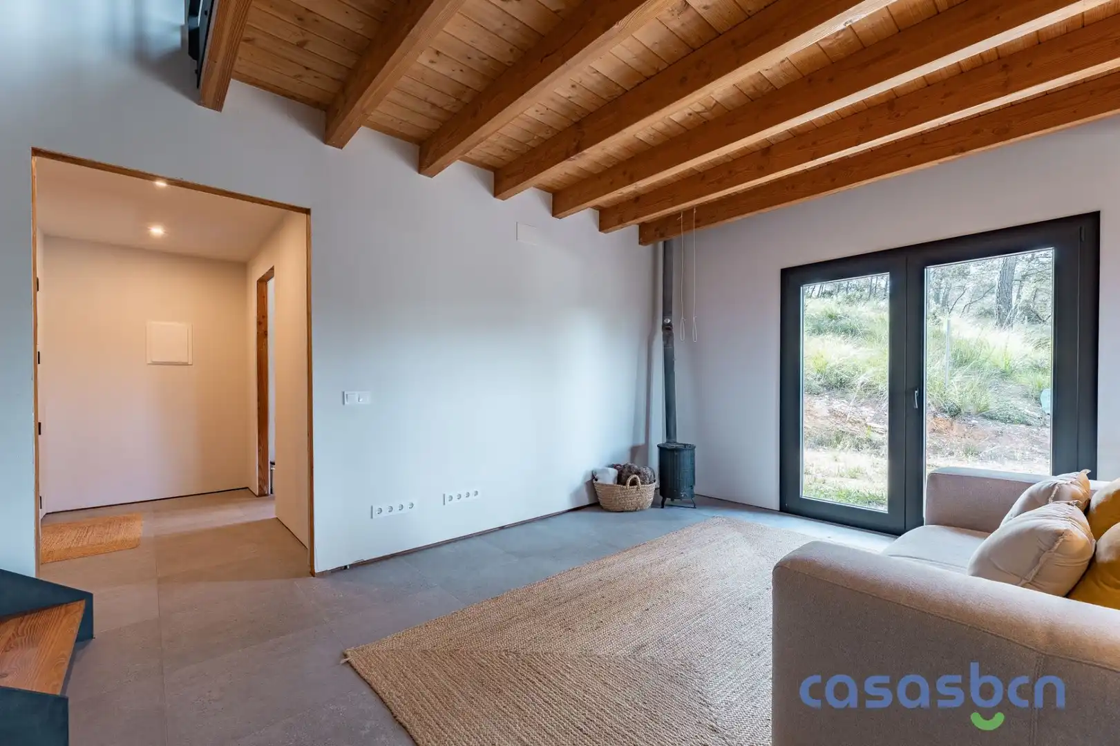 Sala d'estar de Casa o xalet en venda en Begues amb Jardí privat