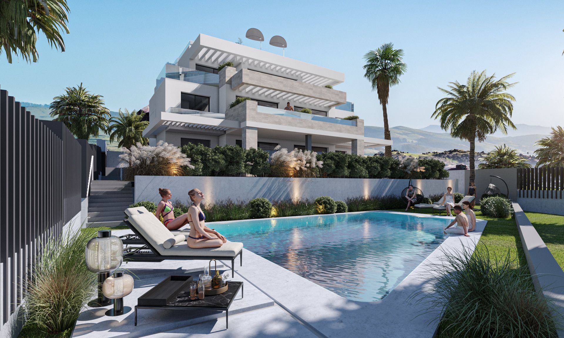 Jardí de Apartament en venda en Estepona amb Terrassa, Piscina i Piscina comunitària