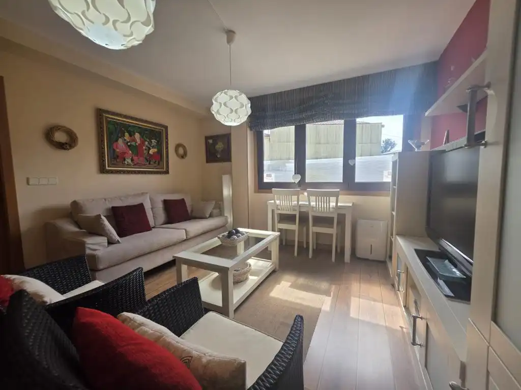 Sala d'estar de Apartament en venda en Boiro amb Calefacció, Parquet i Traster