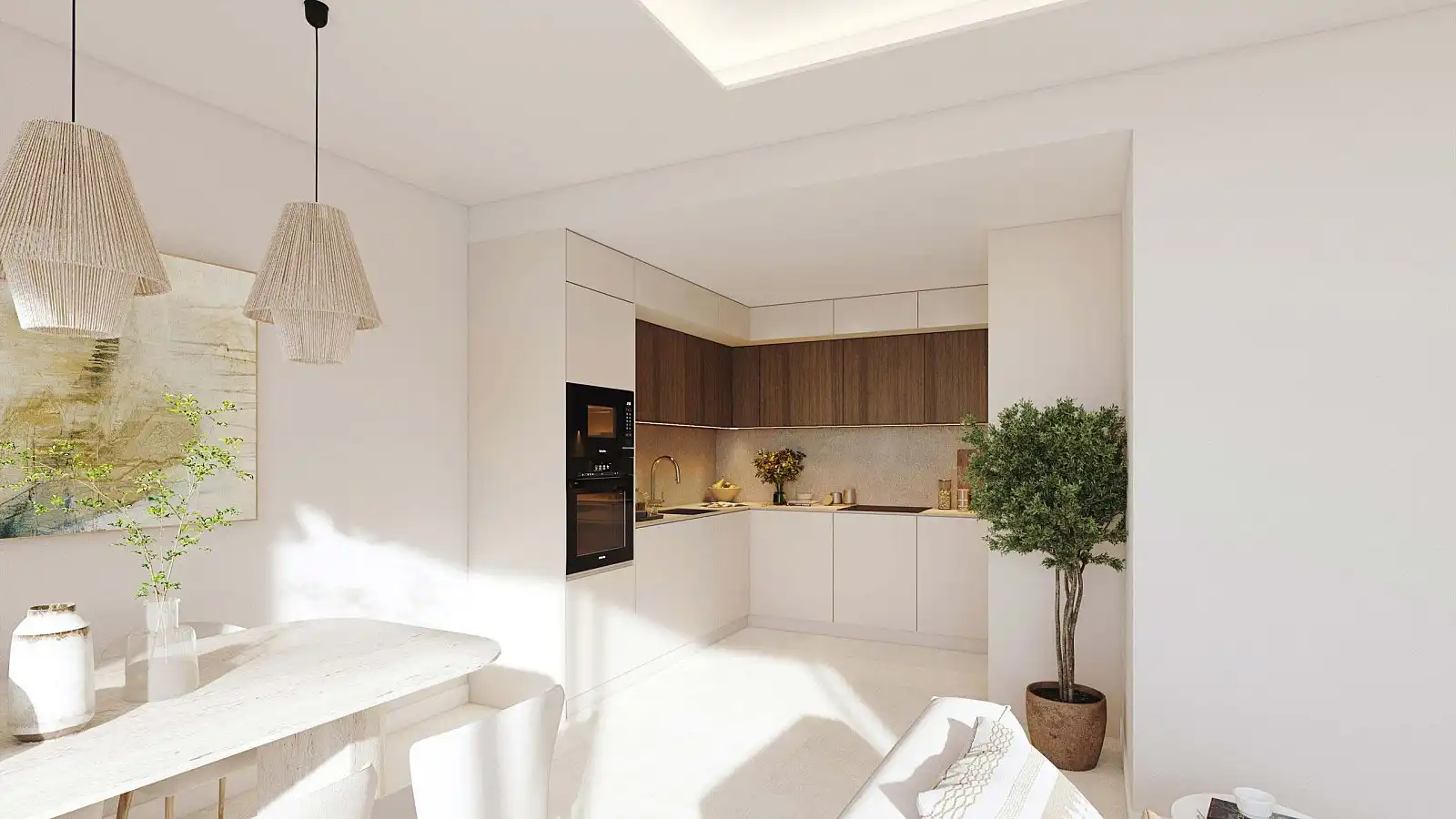 Kitchen of Apartments for sale in Málaga  with Air Conditioner, Terrace and Storage room
