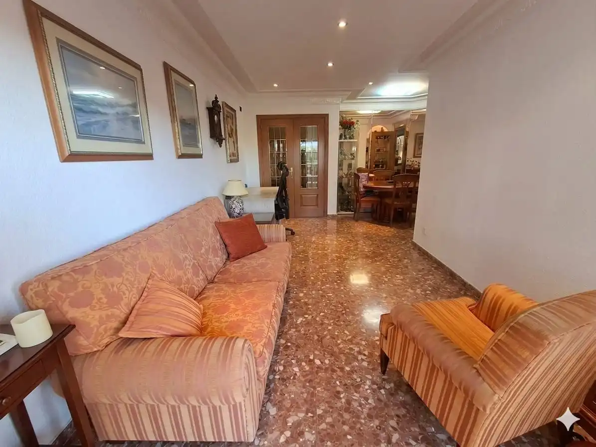 Sala d'estar de Dúplex en venda en Valencia amb Aire condicionat, Moblat i Forn