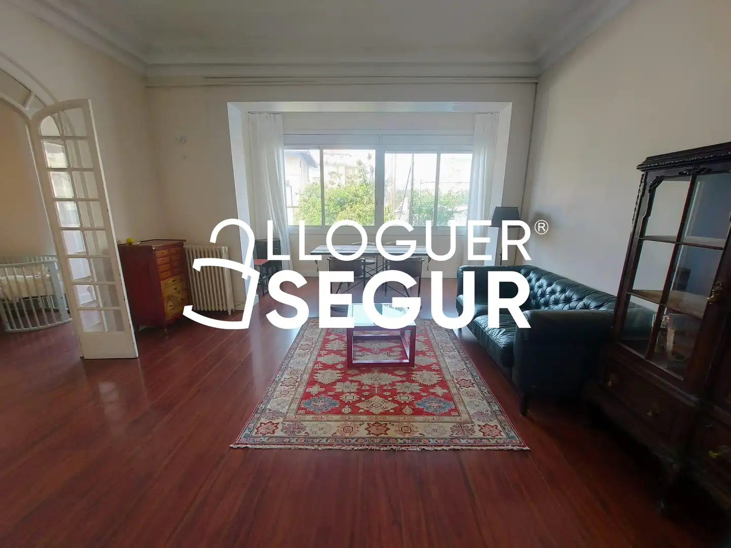Sala d'estar de Pis de lloguer en Barcelona amb Aire condicionat, Calefacció i Moblat