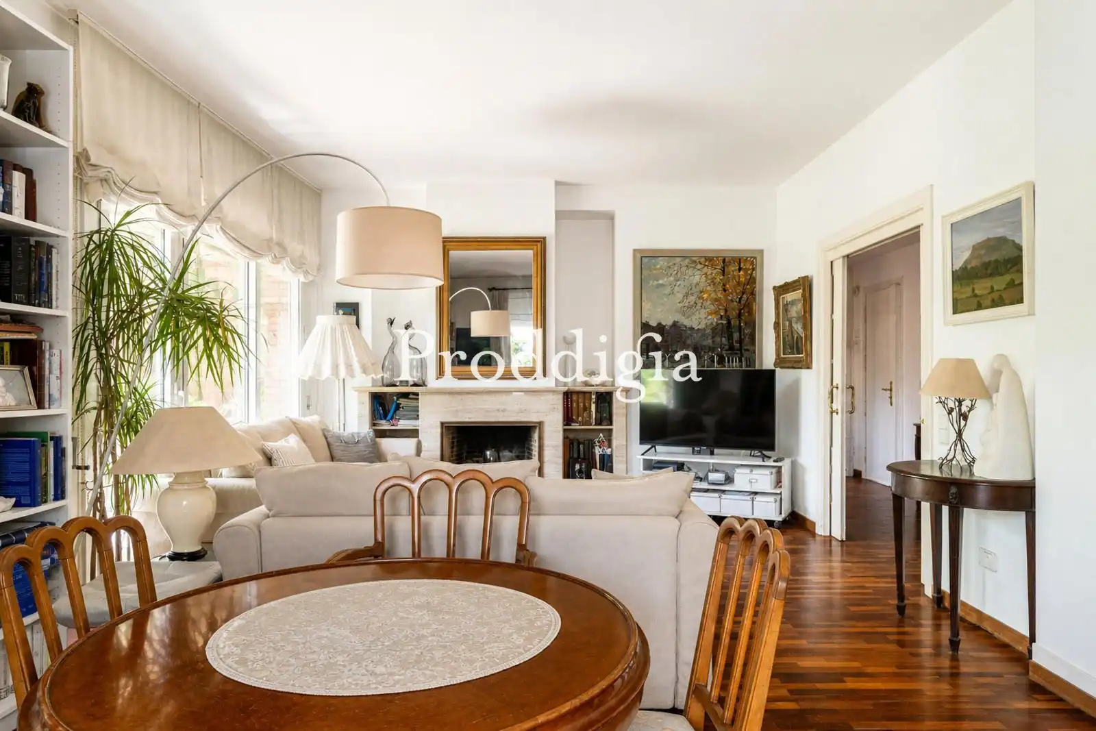 Living room of Houses for sale in Sant Cugat del Vallès  with Heating and Swimming Pool