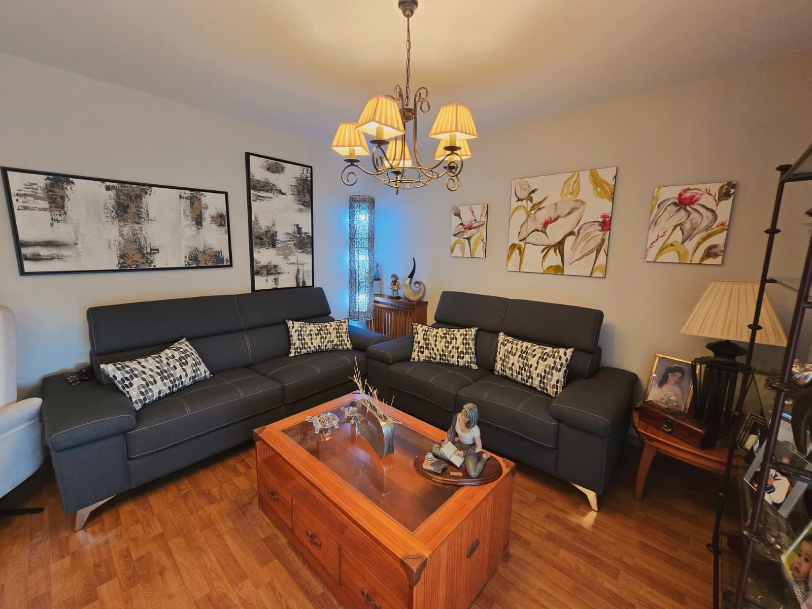 Sala de estar de Piso en venta en Salou con Aire acondicionado, Calefacción y Parquet