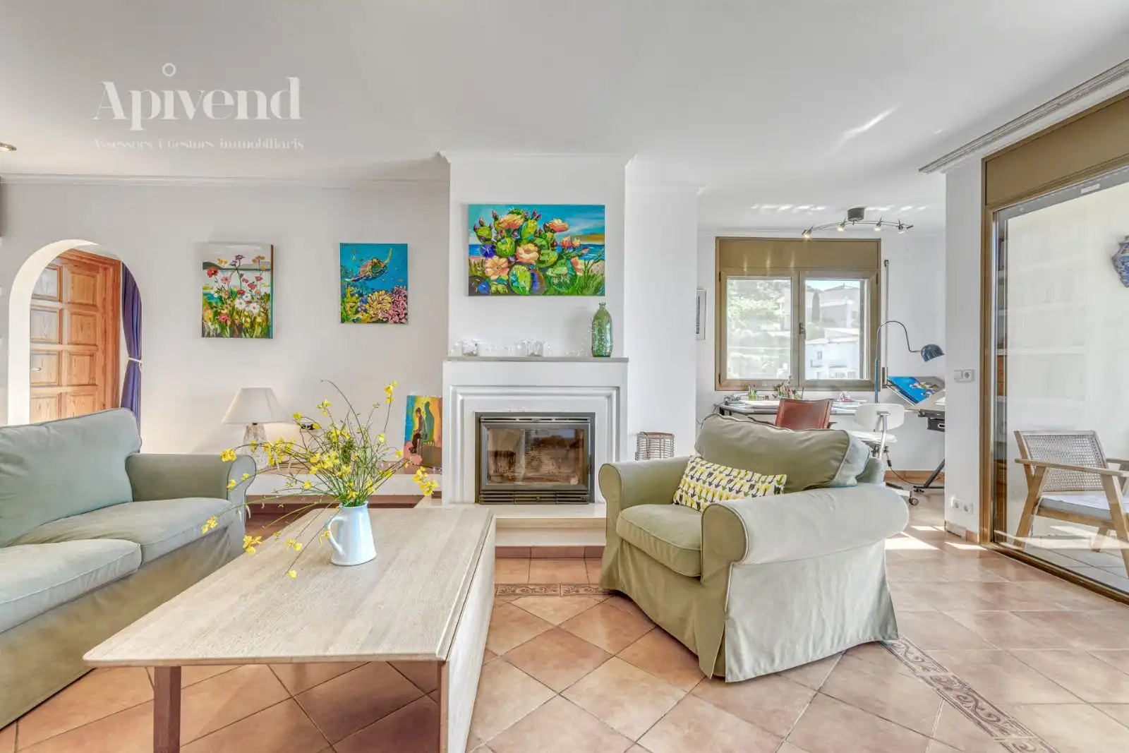 Living room of Houses for sale in Roses  with Air Conditioner, Heating and Private garden