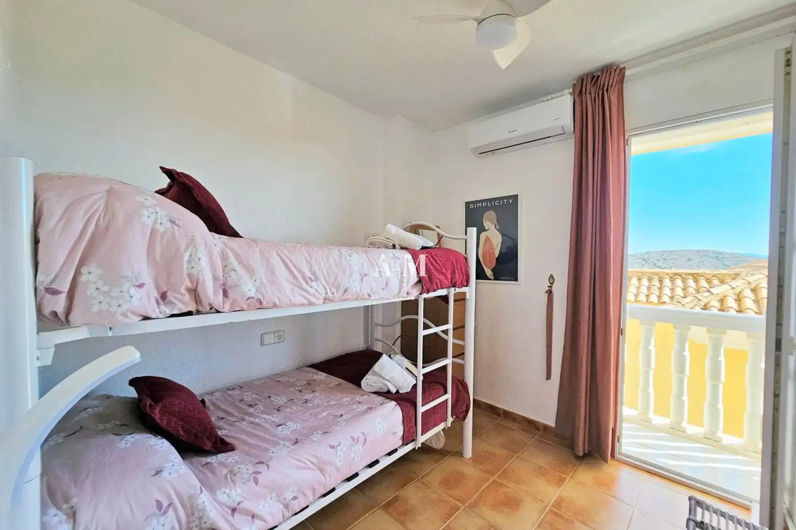 Bedroom of Detached homes for rent in La Manga del Mar Menor  with Air Conditioner, Heating and Terrace