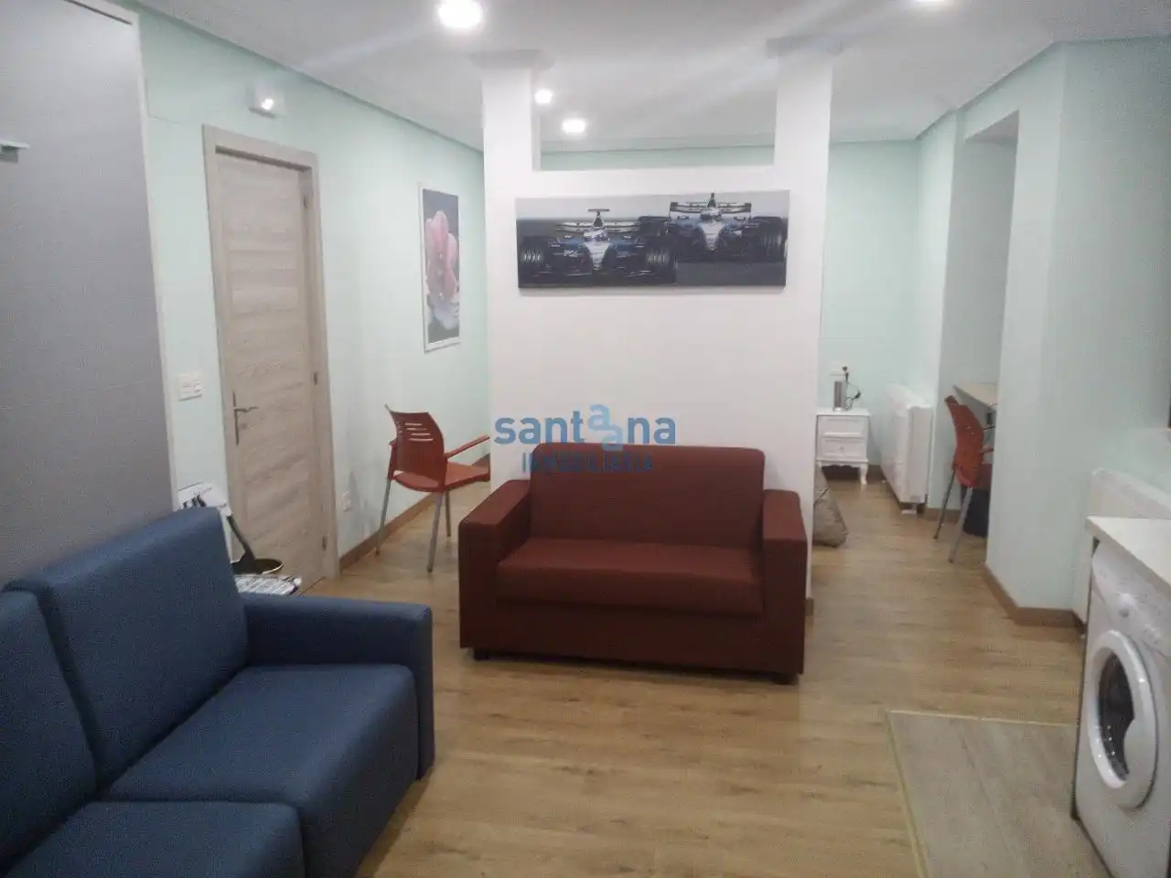 Sala de estar de Loft de alquiler en León Capital  con Calefacción, Parquet y Amueblado