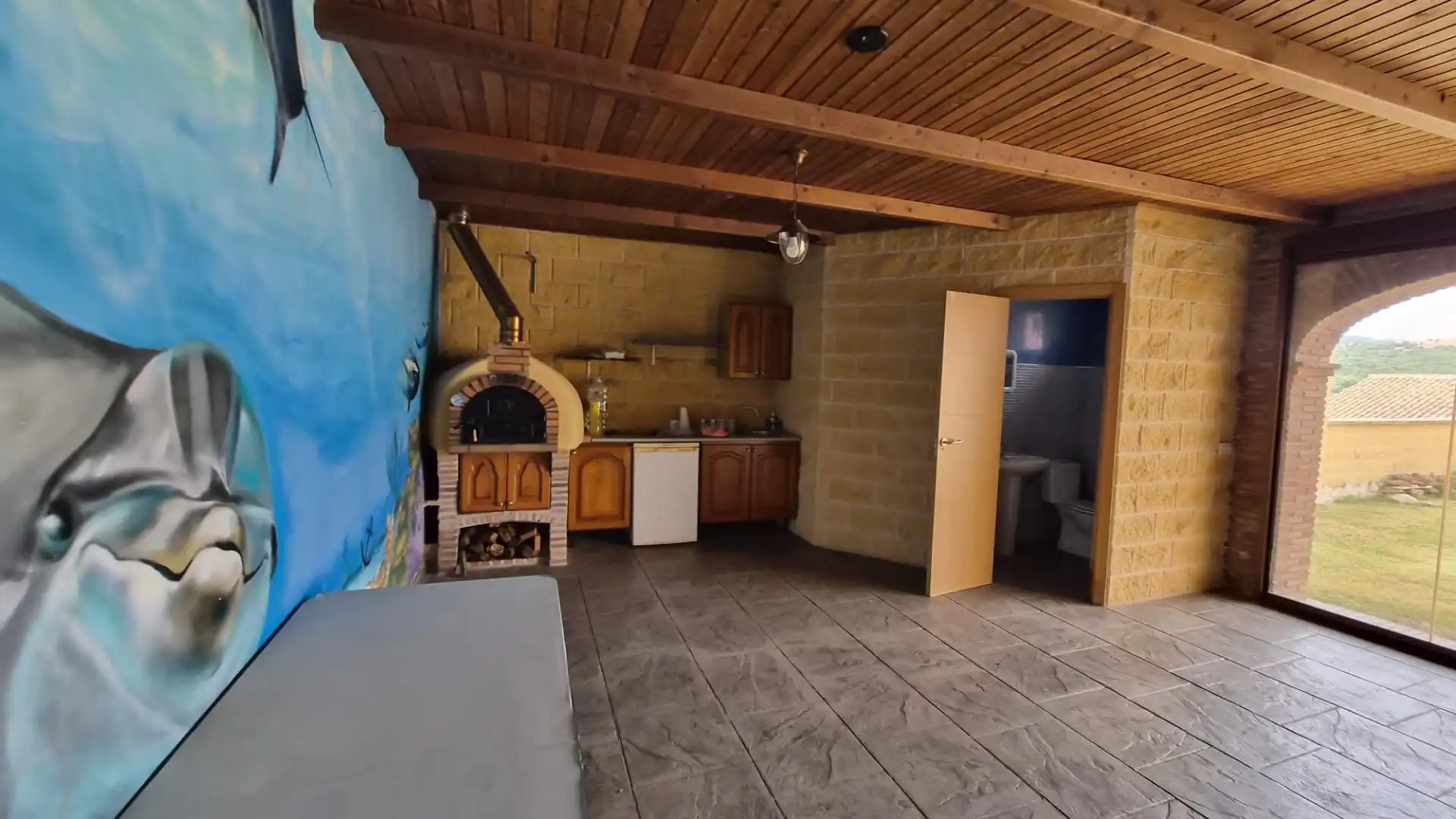 Cuina de Casa o xalet en venda en Algeciras amb Calefacció, Jardí privat i Terrassa
