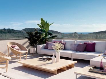 Penthouse mit Pool zum Verkauf in Casares pueblo