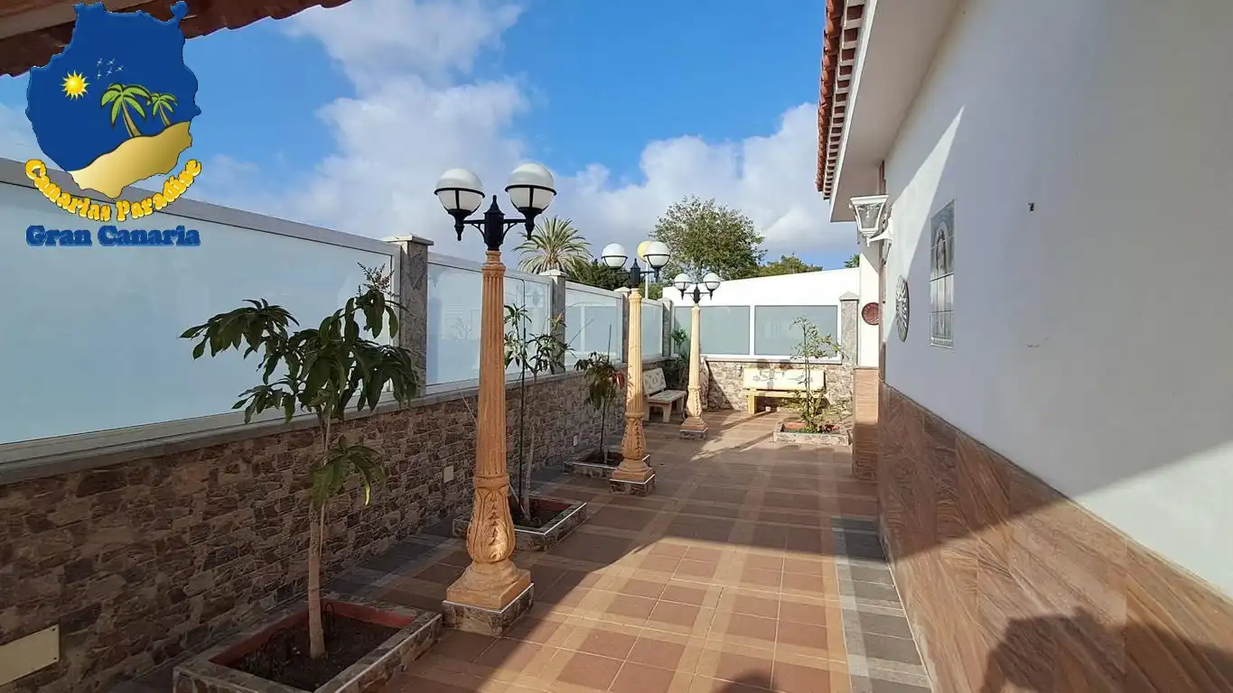 Terrassa de Casa o xalet en venda en San Bartolomé de Tirajana amb Aire condicionat, Terrassa i Moblat