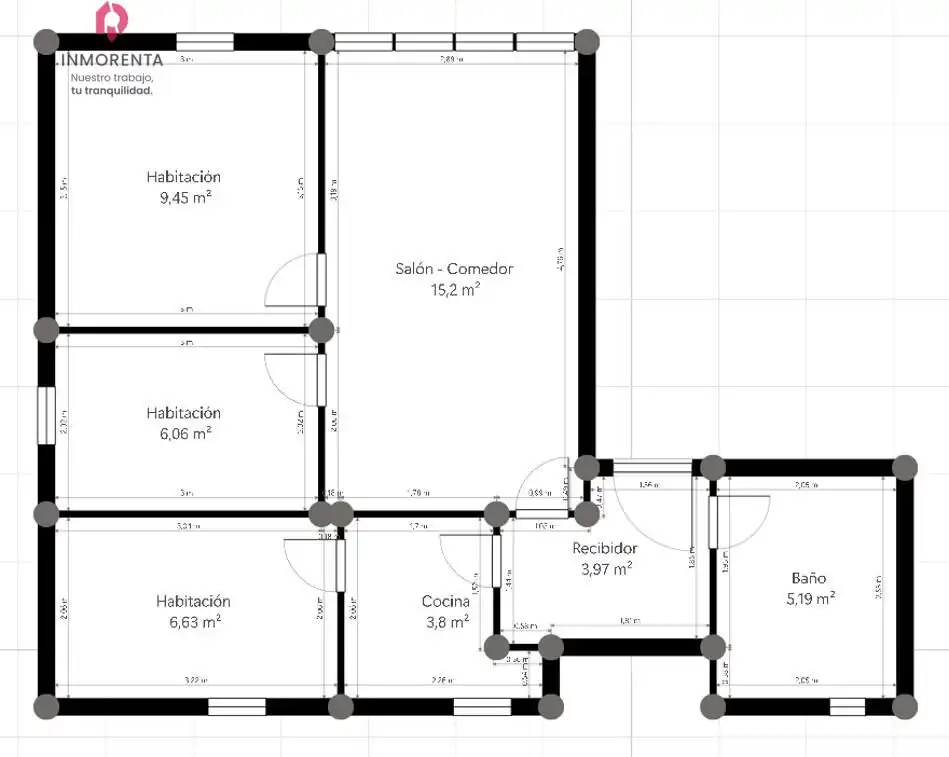 Wohnung zur Miete in Madrid mit Klimaanlage und Heizung