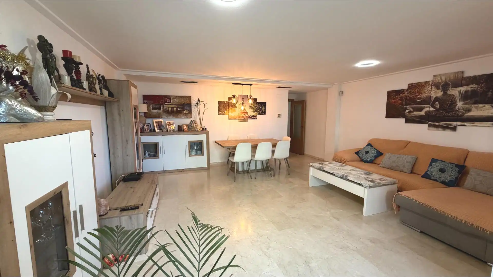 Wohnzimmer von Wohnung zum Verkauf in Elche / Elx mit Klimaanlage und Balkon