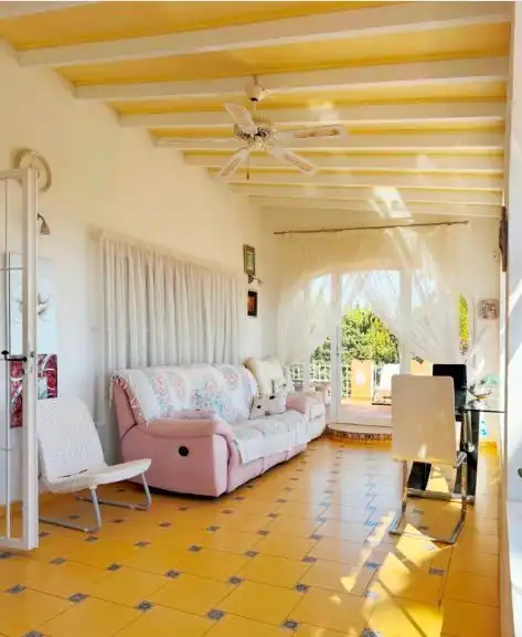 Sala de estar de Casa o chalet en venta en Calpe / Calp con Aire acondicionado, Calefacción y Jardín privado