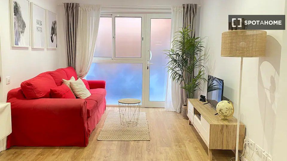 Living room of Flat to rent in  Barcelona Capital  with Air Conditioner, Heating and Furnished