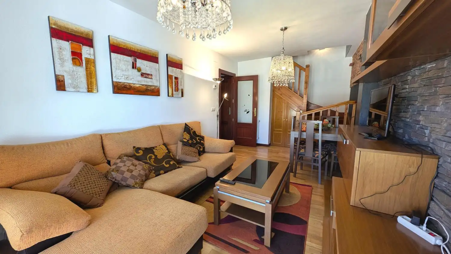 Living room of Flat for rent in Piélagos  with Heating, Terrace and Furnished