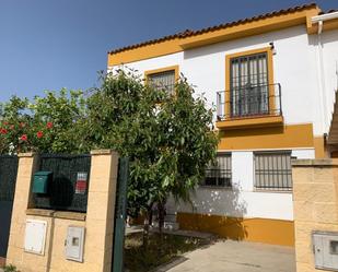 Exterior view of Single-family semi-detached to rent in Sanlúcar la Mayor  with Air Conditioner, Heating and Private garden