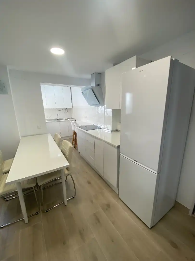 Cuina de Apartament de lloguer en Málaga amb Aire condicionat, Moblat i Rentadora