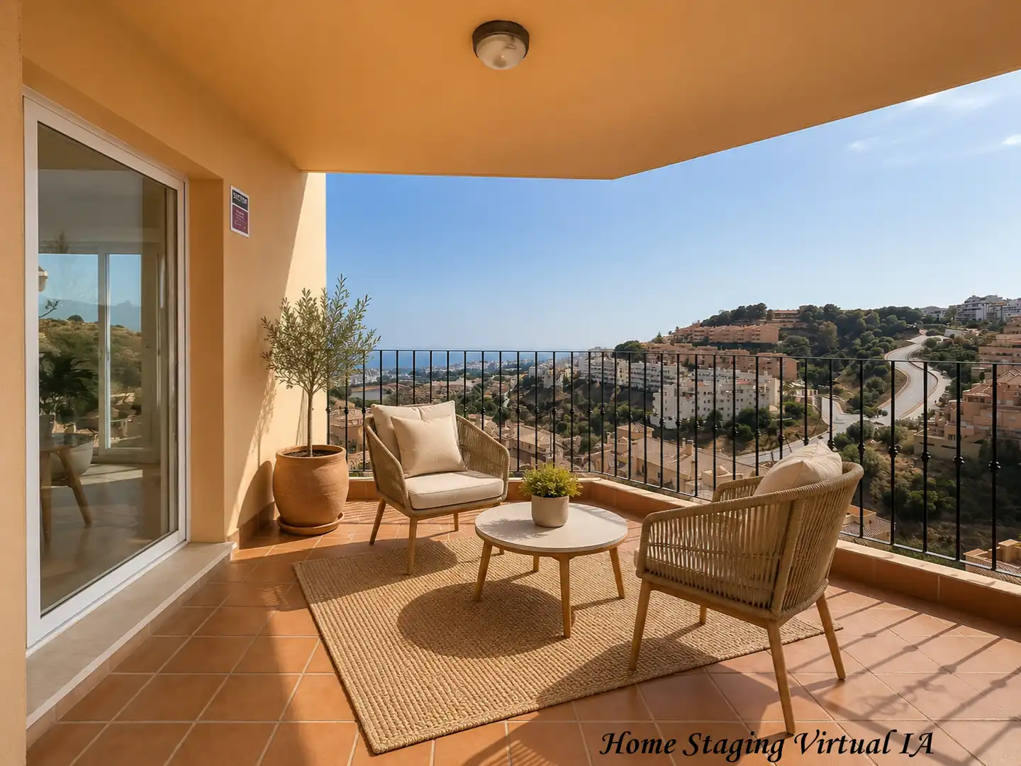 Terrassa de Apartament en venda en Mijas amb Aire condicionat, Terrassa i Forn