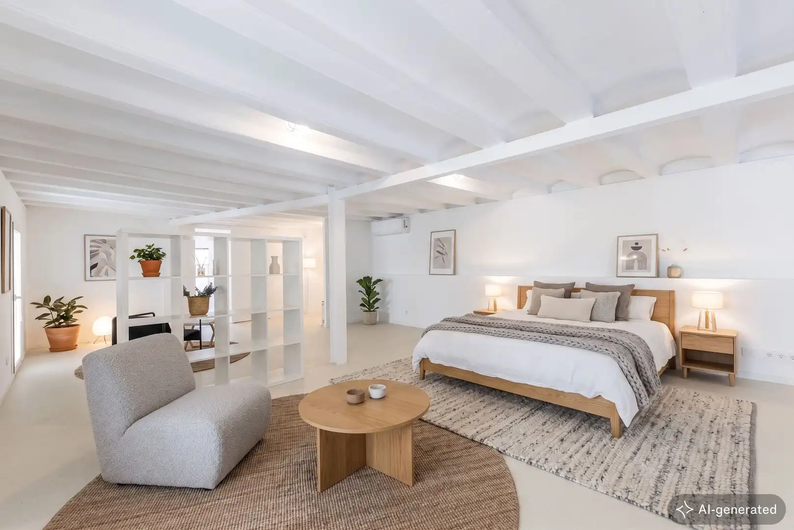 Schlafzimmer von Wohnung zum Verkauf in Barcelona mit Klimaanlage, Heizung und Abstellraum
