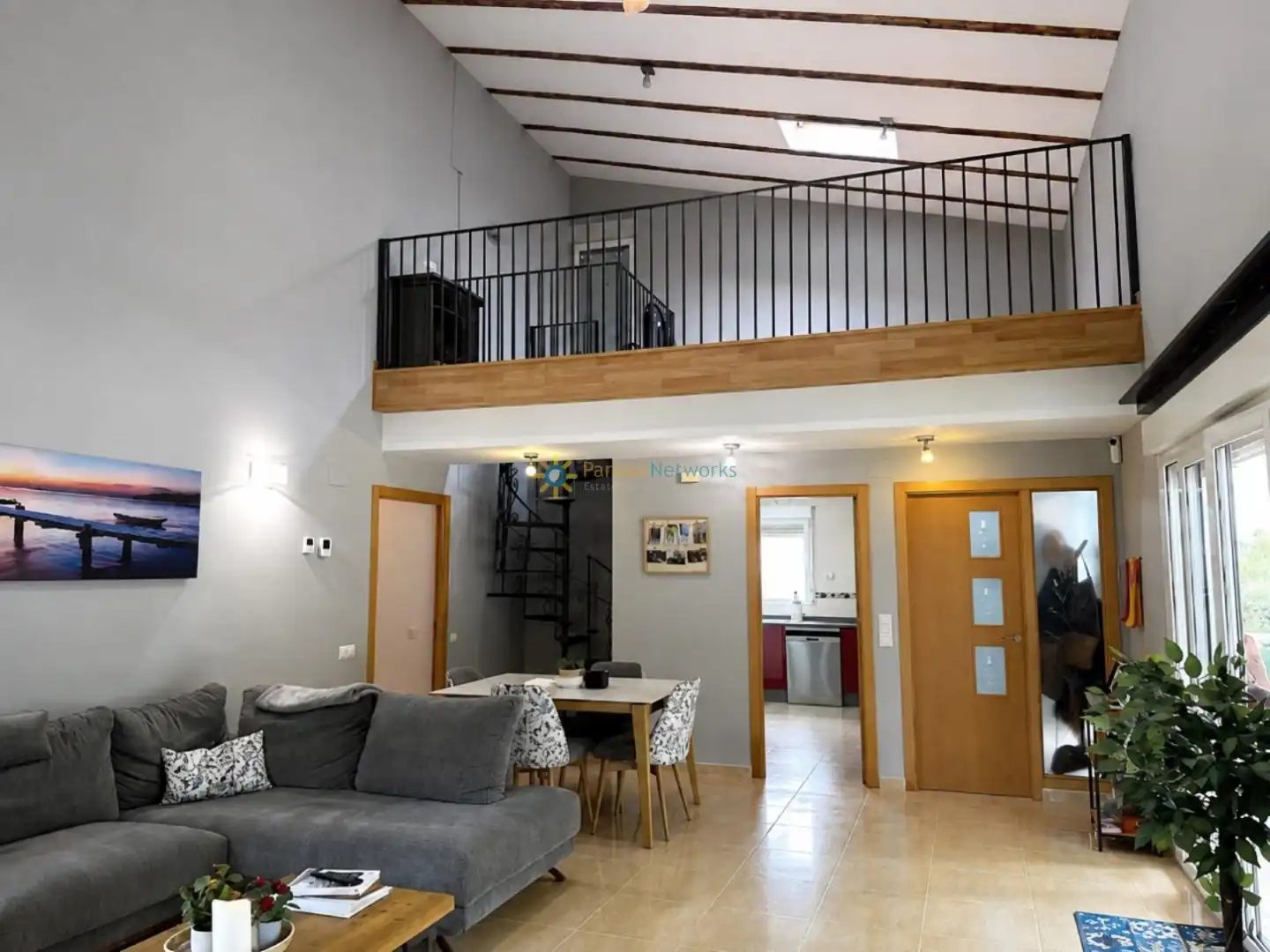 Living room of Houses for sale in Ontinyent  with Air Conditioner, Private garden and Terrace