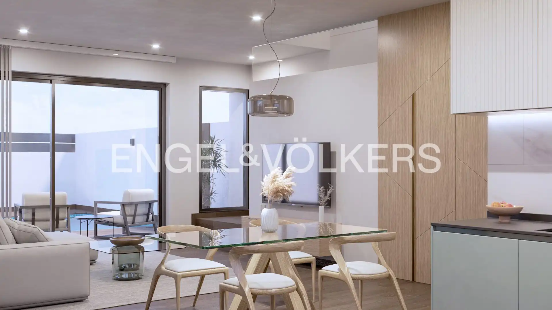 Esszimmer von Haus oder Chalet zum Verkauf in San Pedro del Pinatar mit Klimaanlage, Heizung und Privatgarten
